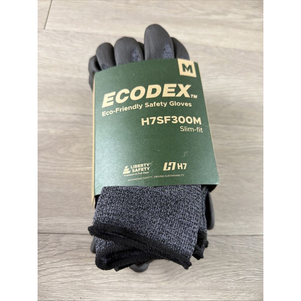 Liberty Safety H7SF300 Slim Fit Medium Ecodex 5 Safety Zones 15 Gauge - 12 Pairs